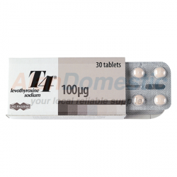 T4 Levothyroxine Sodium, 1 box, 30 tabs, 100 mcg/tab